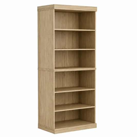 Scaffale Libreria in Legno di Rovere 180x60x30 cm