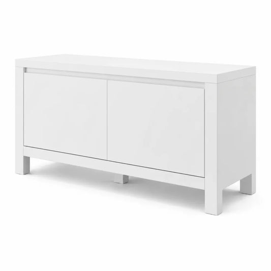 Credenza rettangolare in MDF bianco 80x40x50 cm